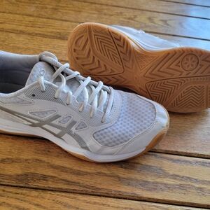 Asics Gray and White Athletic Shoes